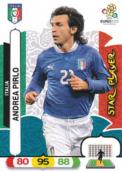 Andrea Pirlo Italy Panini UEFA EURO 2012 Star Player #124